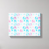 Canvas Print - Pink Elephants (Voorkant)