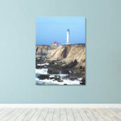 Canvas Print - Point Arena Lighthouse (Insitu (Houten vloer))