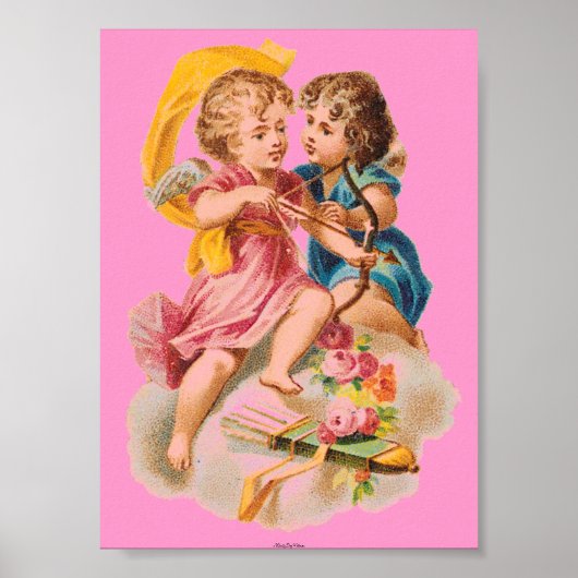 CANVAS PRINT POSTER VICTORIAANS ERA CUPID (Voorkant)