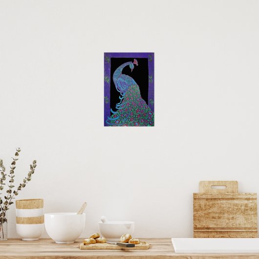 Canvas Print - Proud Peacock (Keuken)