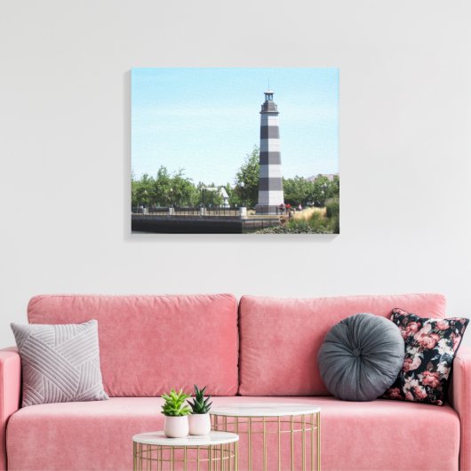Canvas Print - Suisun Harbor Lighthouse (hrz) (Insitu (Woonkamer))