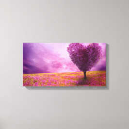 Canvas Print - Summer Blossom Heart Shaped Tree