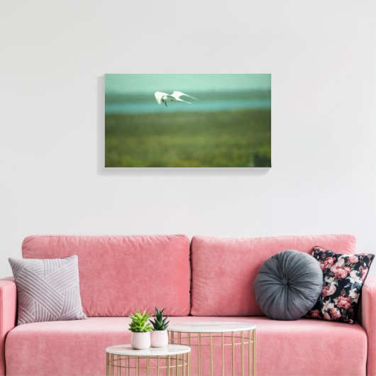 Canvas Print - Tern in Flight (v.2) (Insitu (Woonkamer))