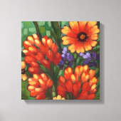 Canvas Print "Texas Wildbloemen-Indische Paintbors (Voorkant)