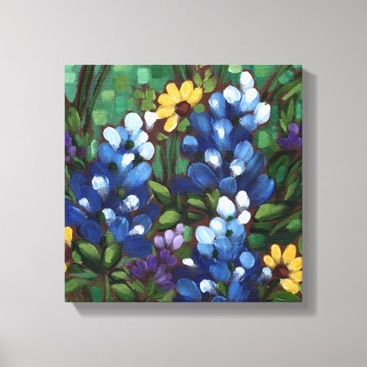 Canvas Print "Texas Wildflower - Bluebonnets" (Voorkant)