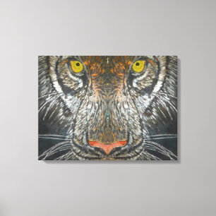 Canvas Print - tijger portret