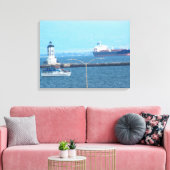 Canvas Print - vuurtoren van San Pedro (Insitu (Woonkamer))