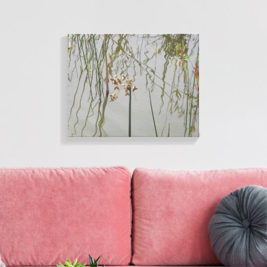 Canvas Print - waterreflecties (Insitu (Woonkamer))