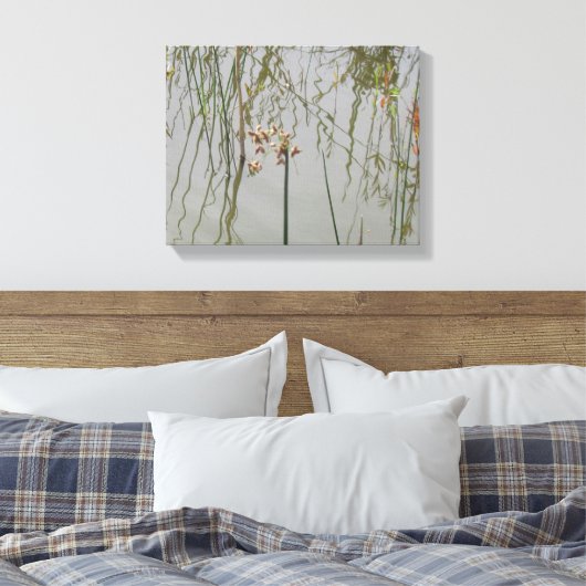 Canvas Print - waterreflecties (Insitu (Slaapkamer))