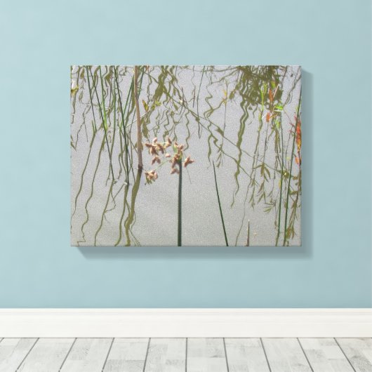 Canvas Print - waterreflecties (Insitu (Houten vloer))