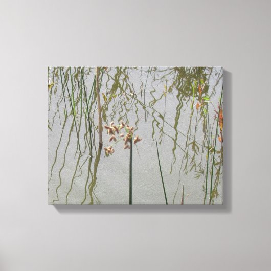 Canvas Print - waterreflecties (Voorkant)