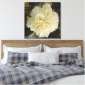 Canvas Print White Carnance Beauty (Insitu (Slaapkamer))