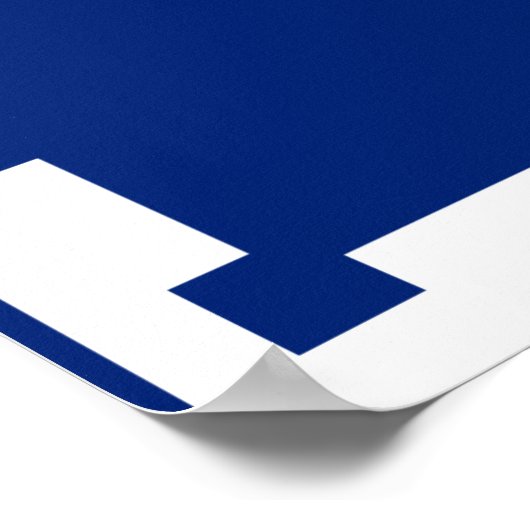 Canvas Print with Flag of Quebec City, Canada (Hoek)