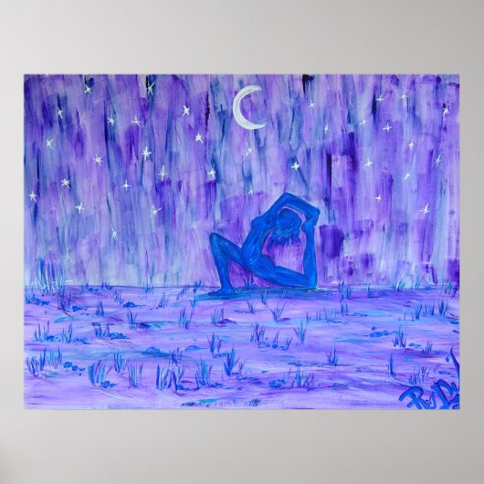 Canvas Print - Yoga Night (Voorkant)