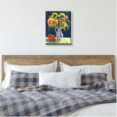 Canvas Print " zonnebloemen en tomaten " (Insitu (Slaapkamer))