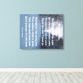 Canvas printgedicht sneeuwreis op ladee basset afdruk (Insitu (Houten vloer))