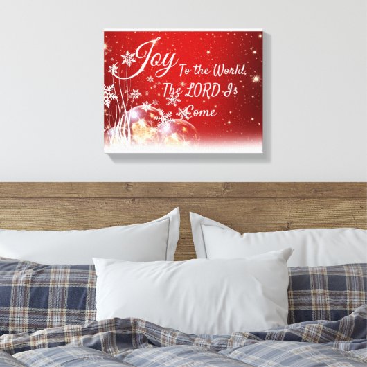 Canvas printjaloezie op de Eerste Kerstdag van de (Insitu (Slaapkamer))