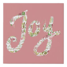 Canvas printscript eenvoudig trendy modern joy