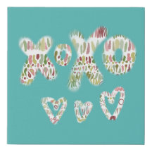 Canvas printscript simpele harttrendy modern