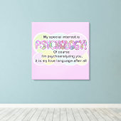 Canvas Psychologie Liefdestaal (ADHD, Autistisch) Afdruk (Insitu (Houten vloer))