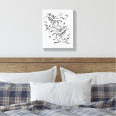 Canvas: Punt draaien in de wind Canvas Afdruk (Insitu (Slaapkamer))
