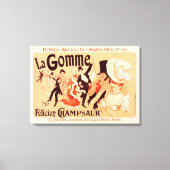 Canvas Reproductie  Frans poster (Voorkant)