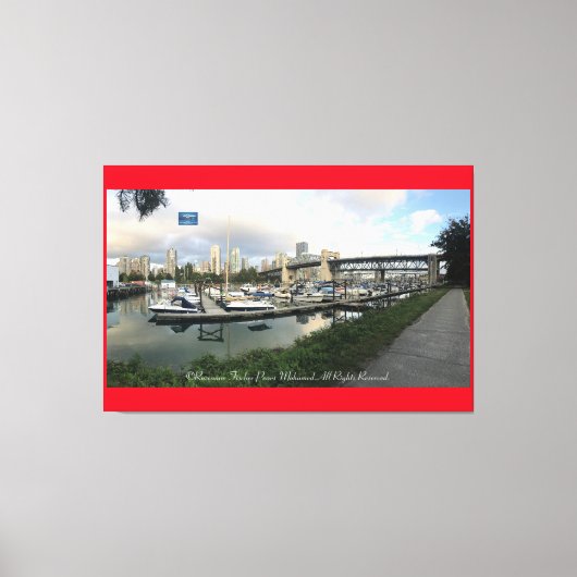 Canvas Rood (WaterFront52)RFPMDesigns©️2019/24 Afdruk (Voorkant)