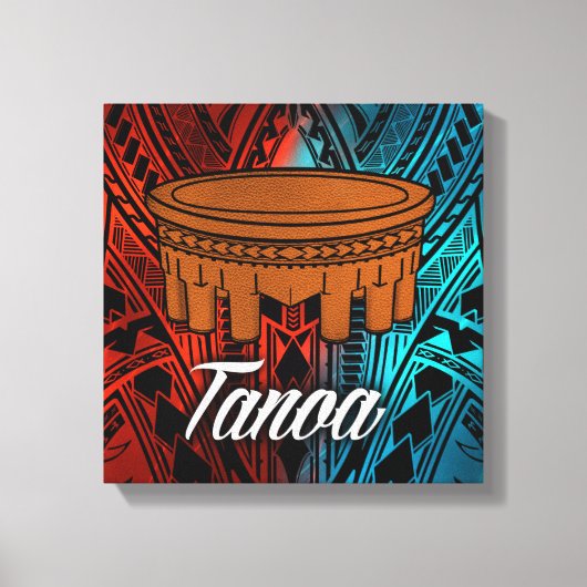 Canvas Samoan Tanoa Afdruk (Voorkant)