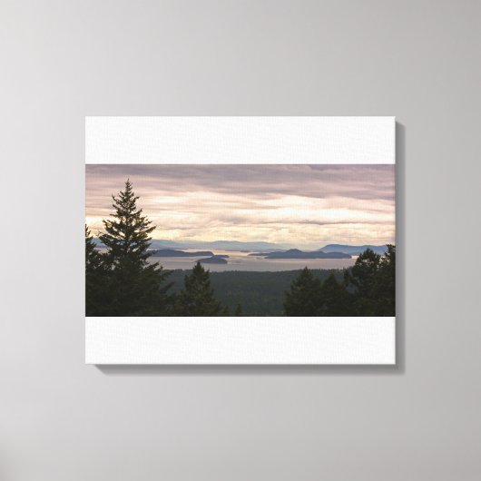 Canvas: San Juan Islands Pano Canvas Afdruk (Voorkant)