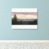 Canvas: San Juan Islands Pano Canvas Afdruk (Insitu (Houten vloer))