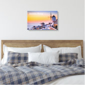 Canvas Santorini Griekenland (Insitu (Slaapkamer))