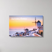 Canvas Santorini Griekenland (Voorkant)
