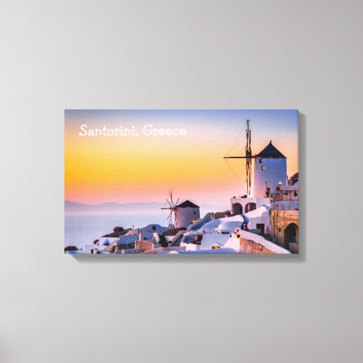 Canvas Santorini Griekenland Afdruk (Voorkant)