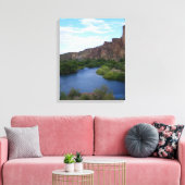 canvas schilderachtig Saguaro-meer Afdruk (Insitu (Woonkamer))