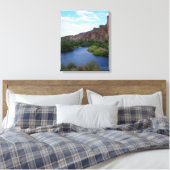 canvas schilderachtig Saguaro-meer Afdruk (Insitu (Slaapkamer))