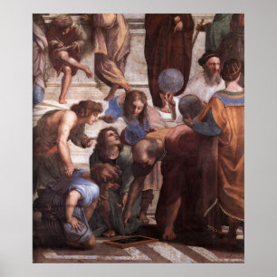 Canvas School of Athens (Euclid) Poster