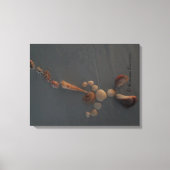 Canvas-SeaShellManBlowingHorn© Roseanne Pears 2012 Canvas Afdruk (Voorkant)