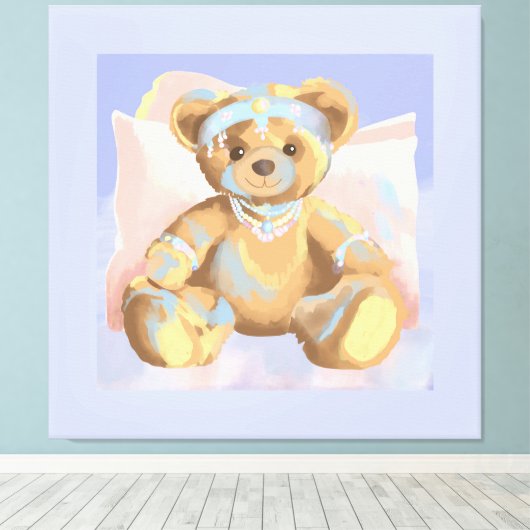 Canvas Sieraden Beer (Insitu (Houten vloer))