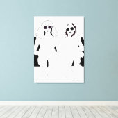 Canvas "Sitting Around" Afdruk (Insitu (Houten vloer))