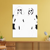 Canvas "Sitting Around" Afdruk (Insitu (Woonkamer))