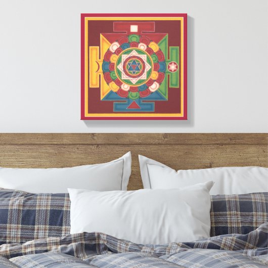 CANVAS SQUARE - Mandala van de 5 elementen (Insitu (Slaapkamer))