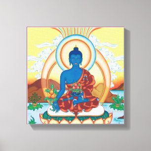 CANVAS SQUARE - Medicine Buddha - Healing Master Afdruk
