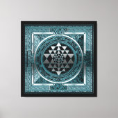 Canvas Sri Yantra Yoga Meditation India Symbool he (Voorkant)