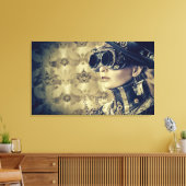 Canvas - Steampunk Art 'Kijk' Afdruk (Insitu (Woonkamer))