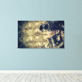 Canvas - Steampunk Art 'Kijk' Afdruk (Insitu (Houten vloer))