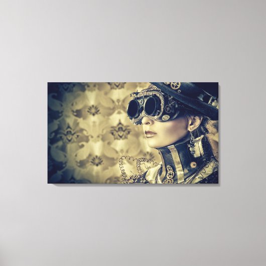 Canvas - Steampunk Art 'Kijk' Afdruk (Voorkant)