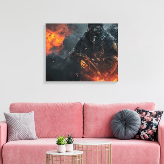 Canvas - Steampunk Kunst Afdruk (Insitu (Woonkamer))