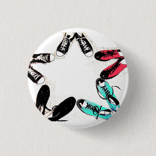 canvas ster ronde button 3,2 cm
