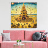 Canvas Storm at Burning Man by Bosch (Insitu (Woonkamer))