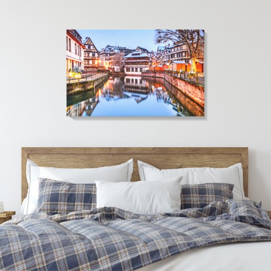 Canvas Straatsburg (Insitu (Slaapkamer))